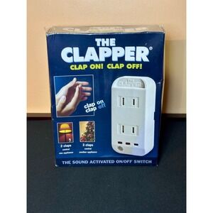The Clapper Sound Activated Clap On/Off Switch 2 Outlet New Sealed Box